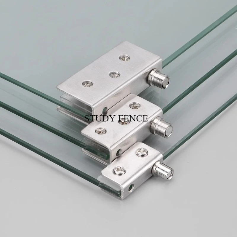 Glass Door Hinge - Juego de 2 bisagras de acero