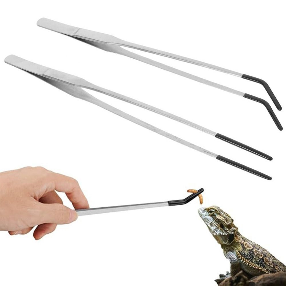 Feeding Tong Stainless - 2 Pinzas de Acero Inoxidable para