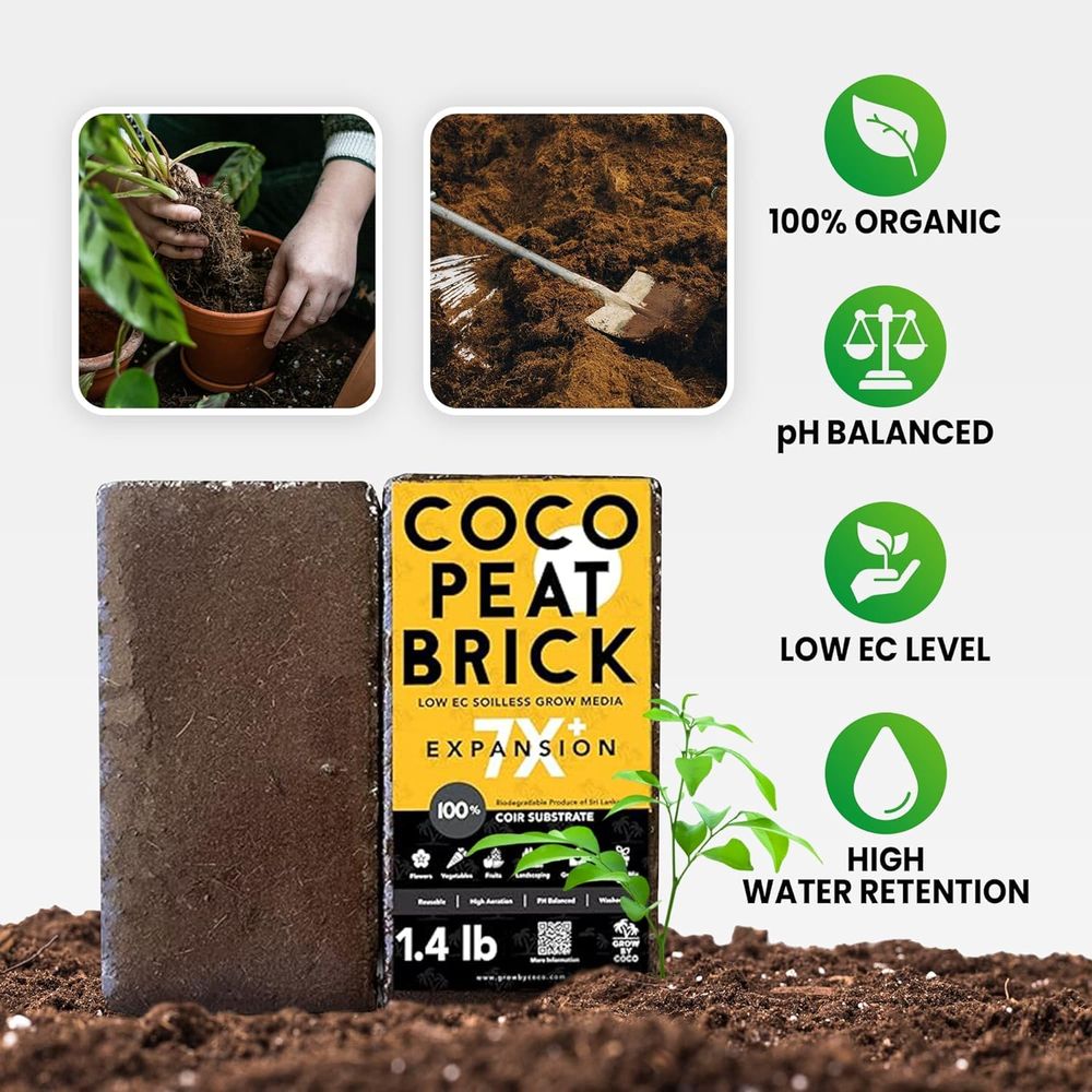 Ladrillo de turba orgánica pre - Substrate Coconut Fiber reseña y precio