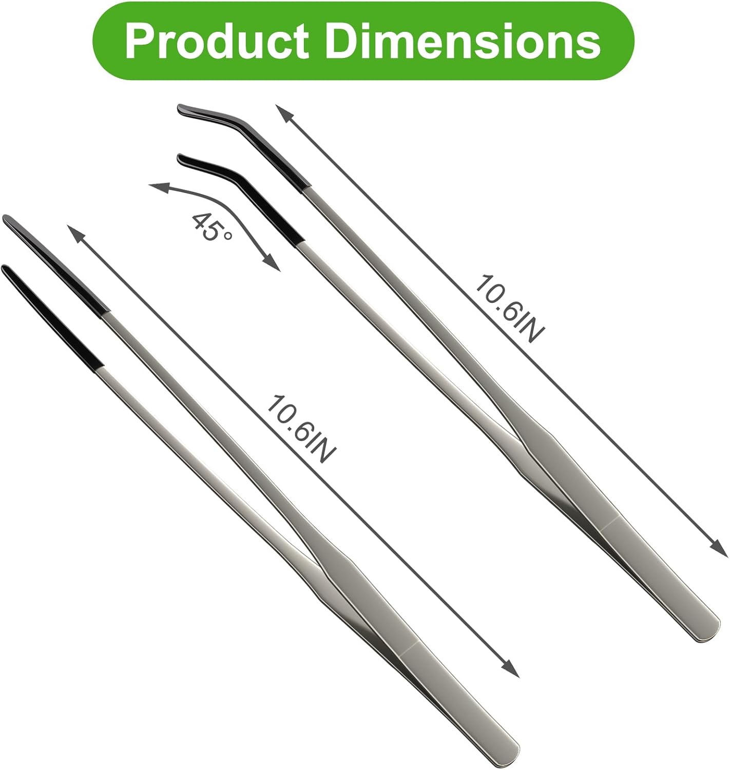 2 Pinzas de Alimentación para  - Feeding Tong Stainless reseña y precio